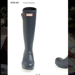 Matte Navy Original Tall Hunter Rainboots